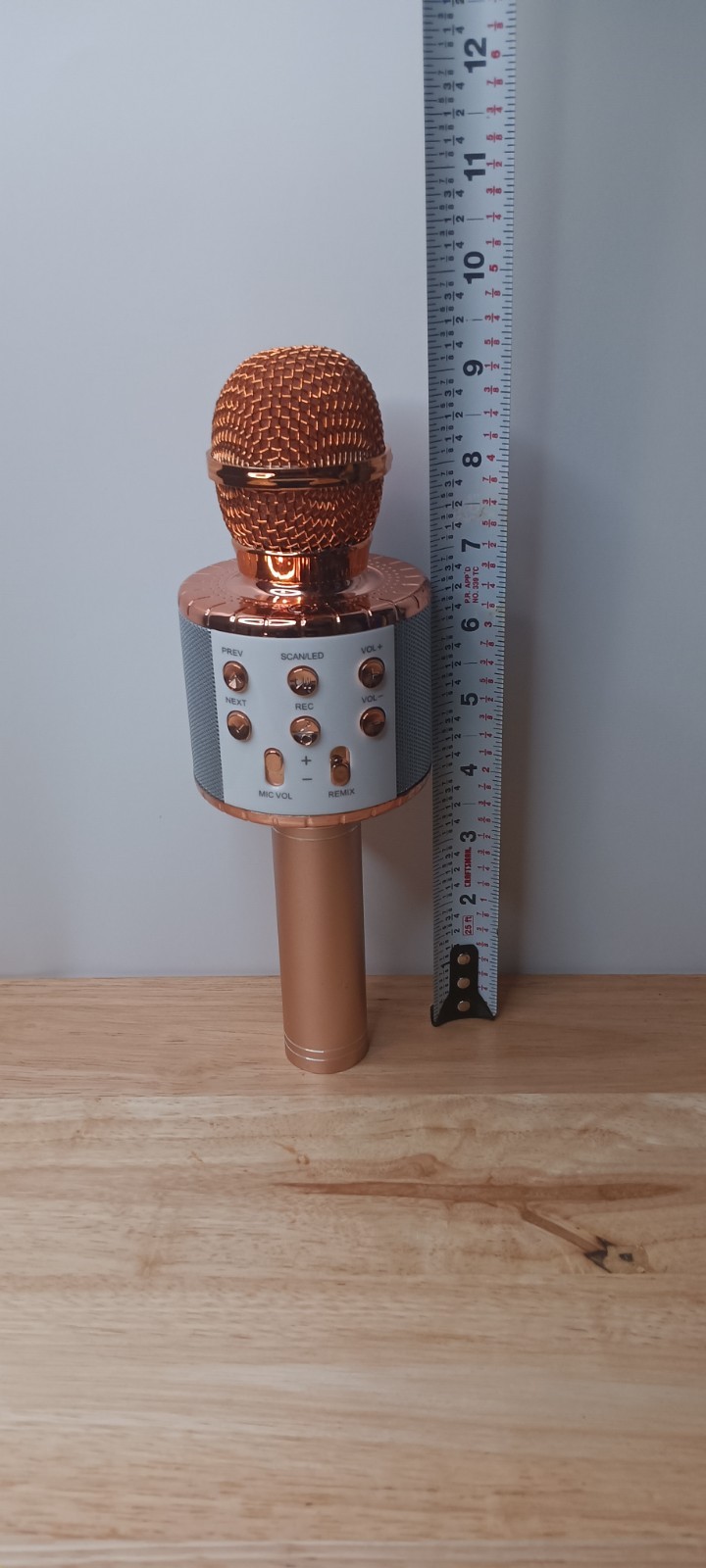 Ovellic Karaoke Microphone Rose Gold