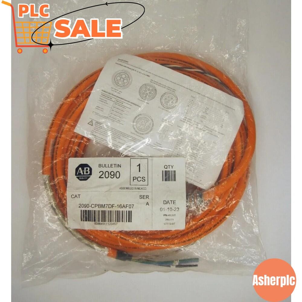 Allen Bradley Kinetix 2090-CPBM7DF-16AF07 Servo Power Cable NEW US Free Tax