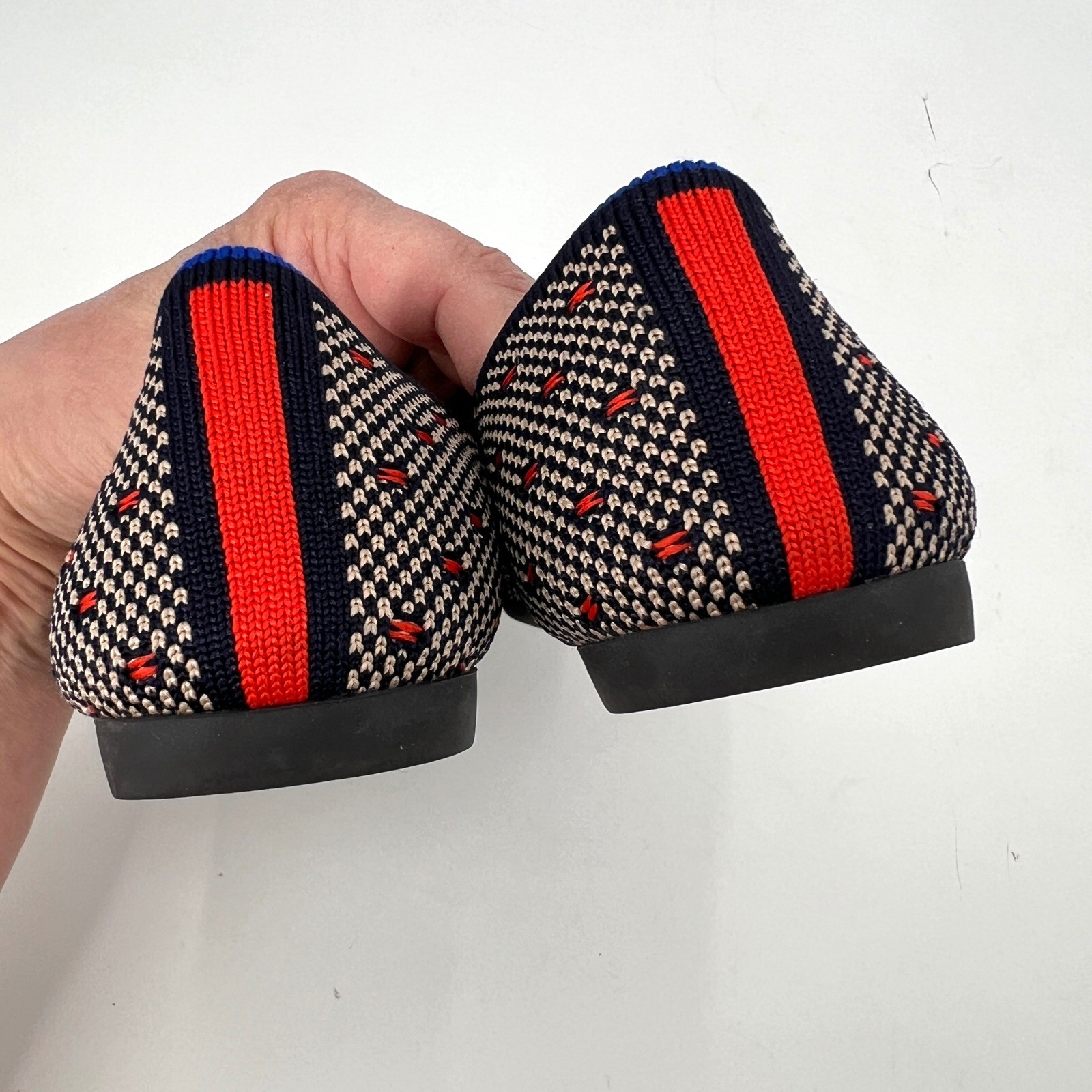 Rothy's The Point Flats Coral Dot Limited Edition Size 6