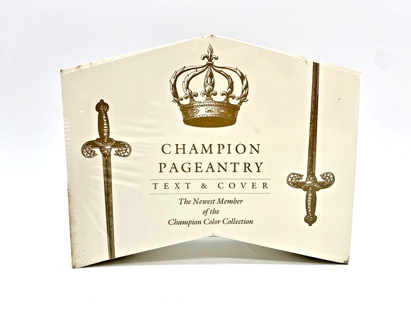 New Vintage Champion Pageantry Text & Cover ICC Paper Note Cube Sealed NOS