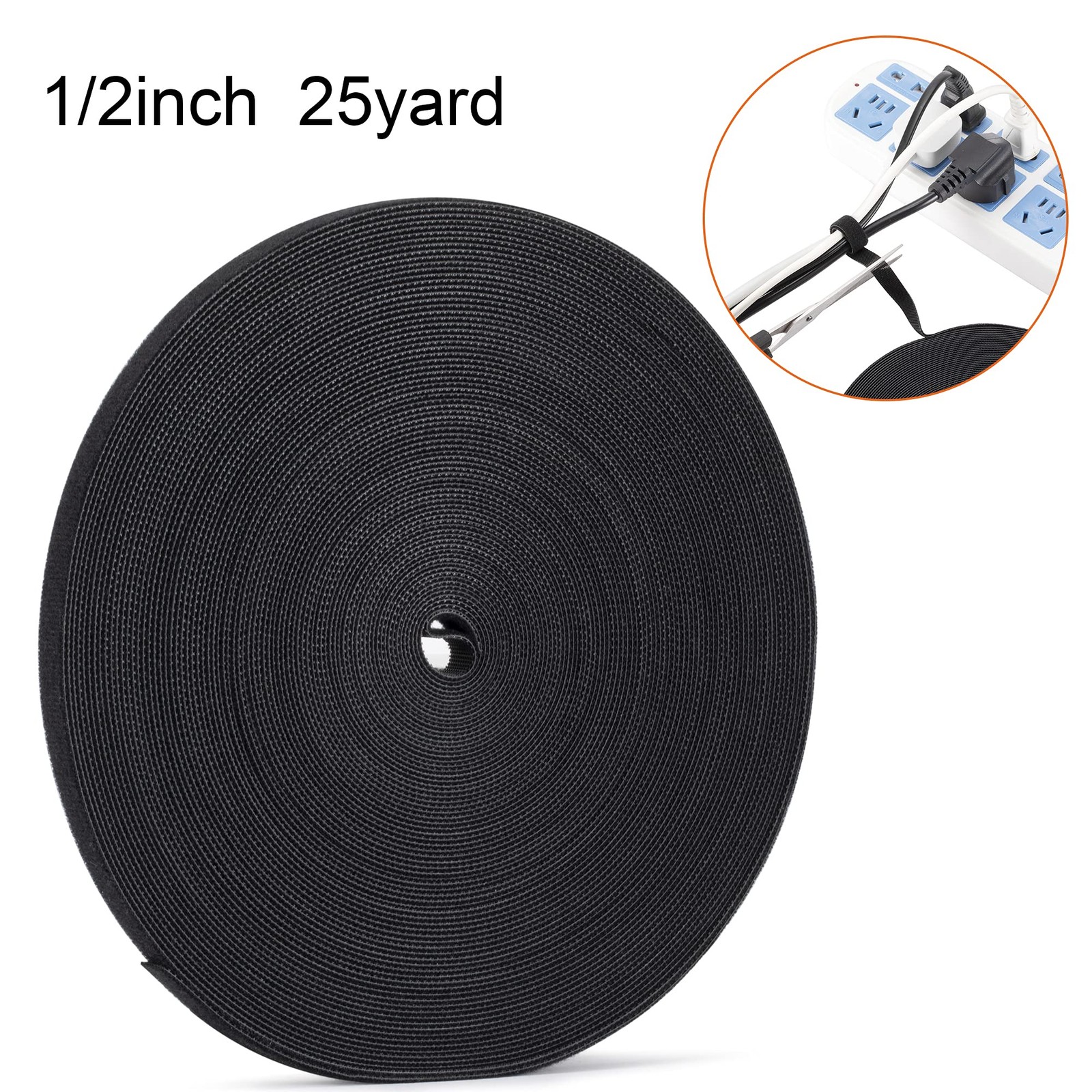 1/2 inch Reusable Fastening Tape Cable Ties DoubleSided HookandLoop Cable Man...
