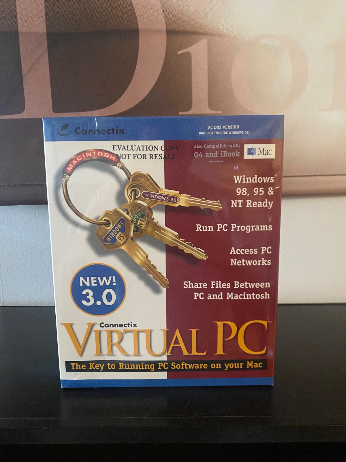 RARE 1999 Connectix Virtual PC Version 3.0 Mac BRAND NEW SEALED - FAST SHIPPING