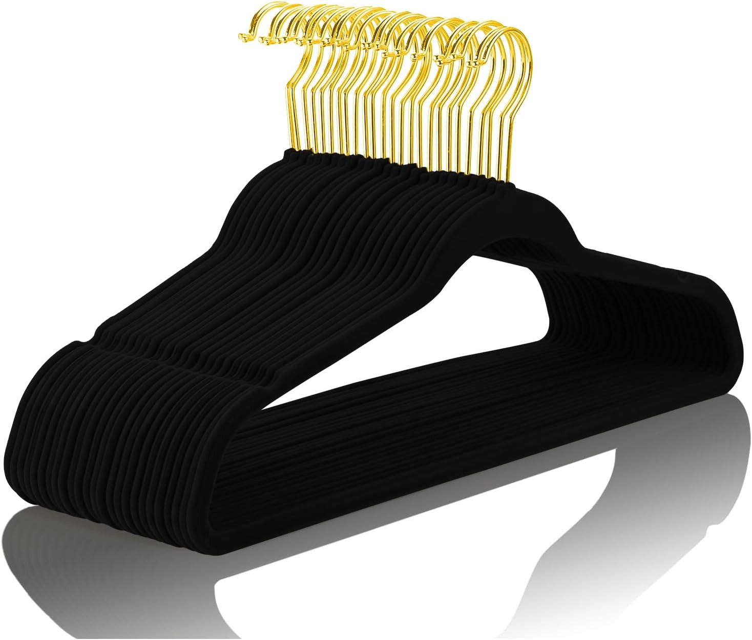 Premium Velvet Hangers Pack 30 Pcs Heavyduty - Non Slip Slimline - Velvet Suit H