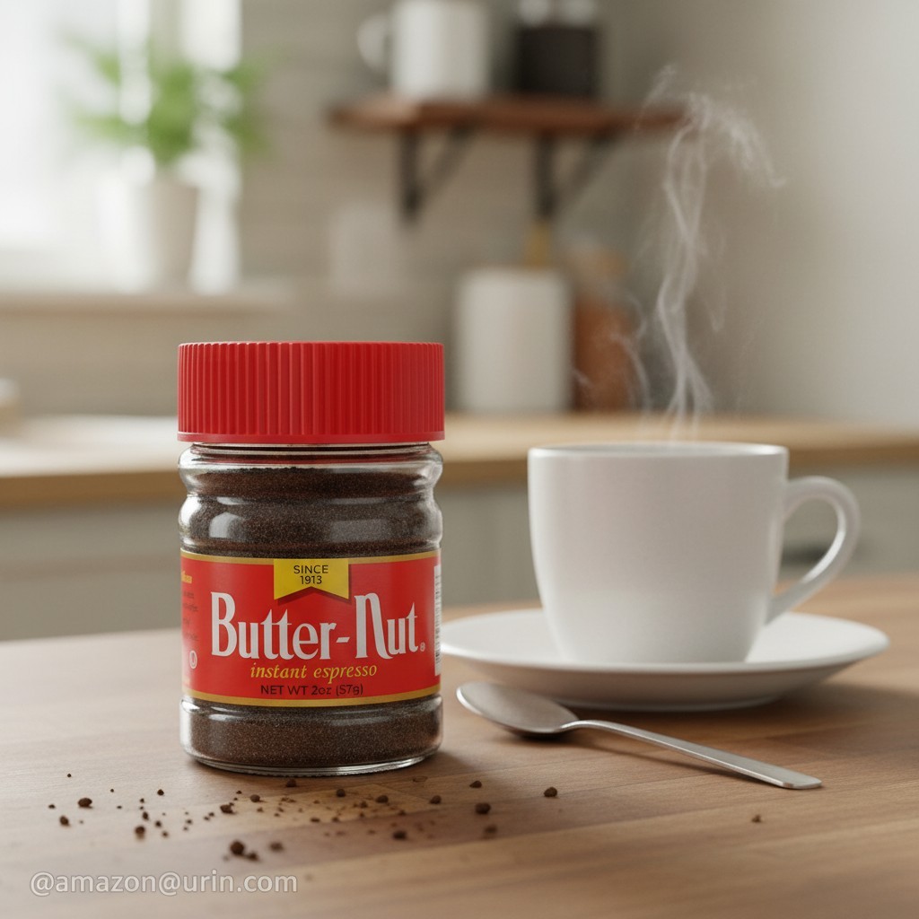 Butter Nut Dark Roast Instant Espresso Coffee, 2 oz, Pack of 1