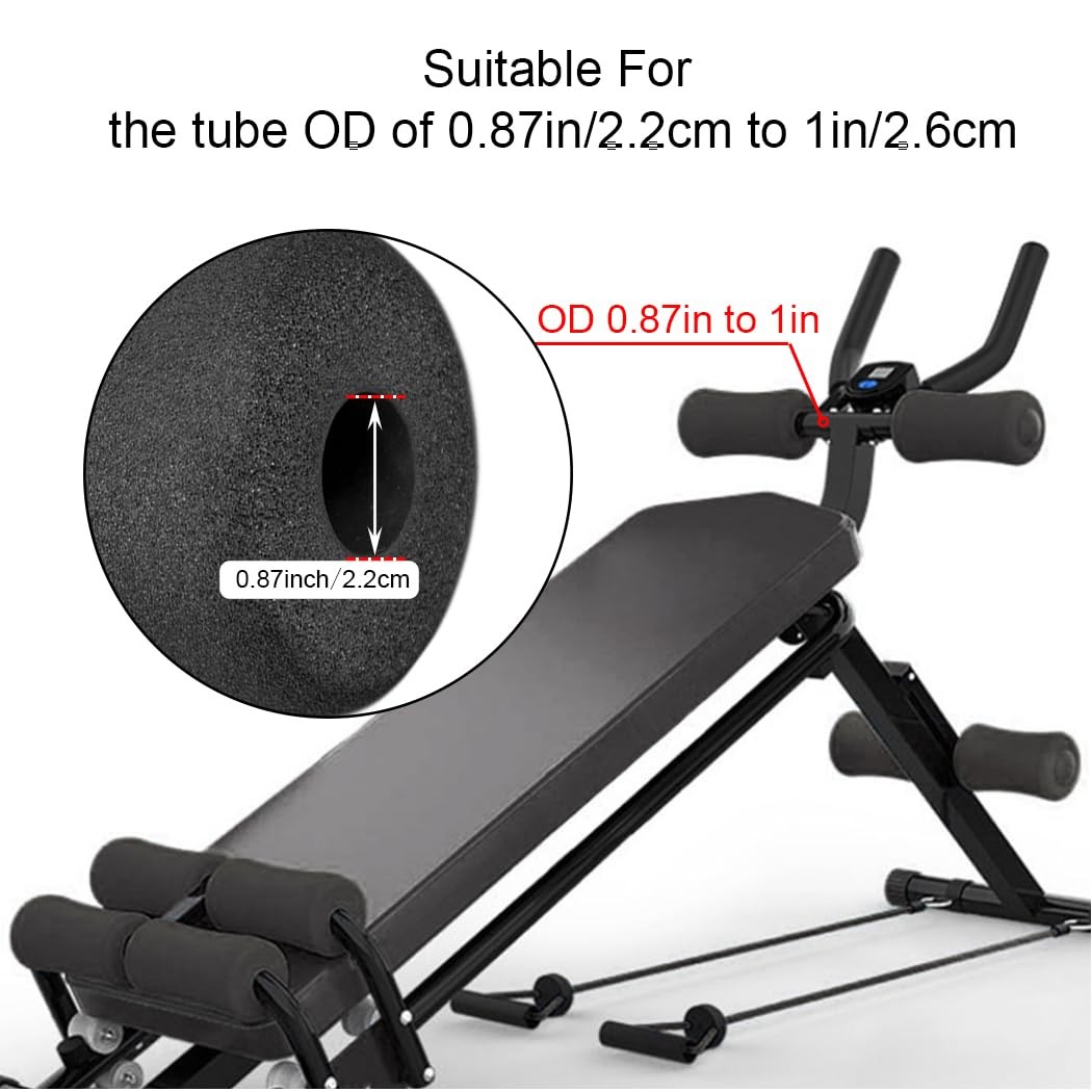 Sponge Foam Foot Pad Roller Pair, Used for Replacing Gym Exercise Equipment, ...