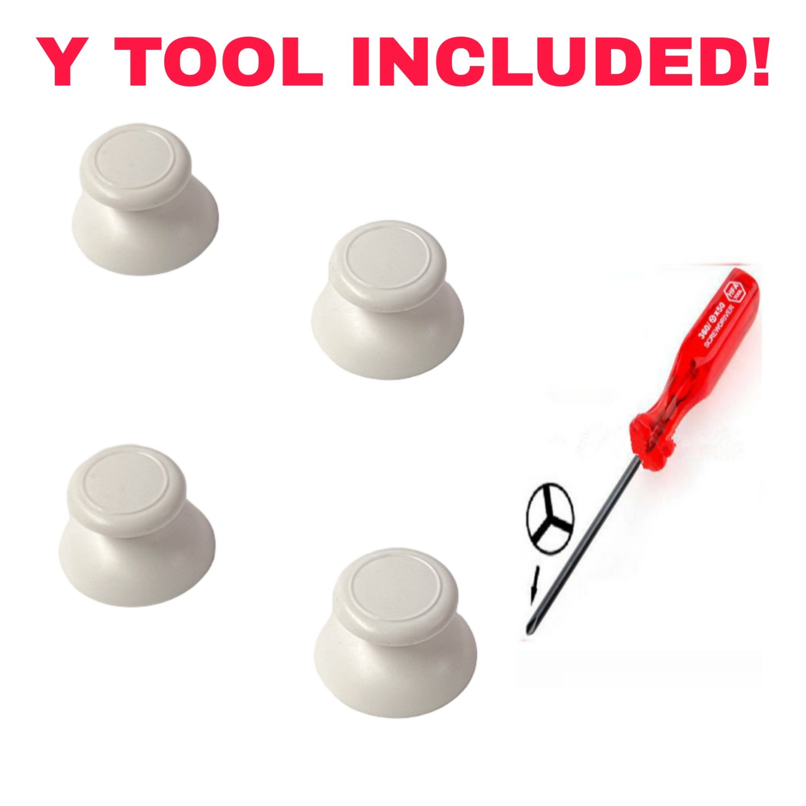 x4 Nintendo Wii Nunchuck Replacement Analog Joystick ThumbStick Caps