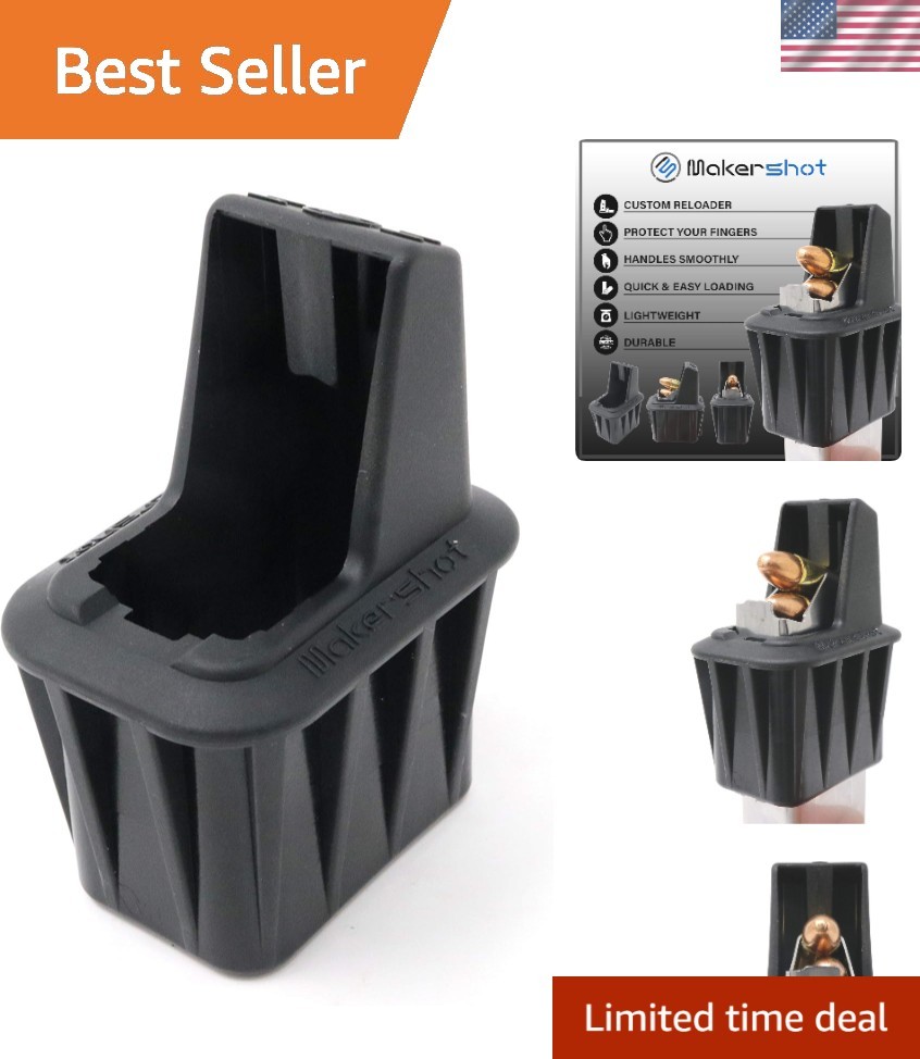 Brand New Custom Speed Loader for 9mm Beretta 92 / M9 - Black Plastic, Medium