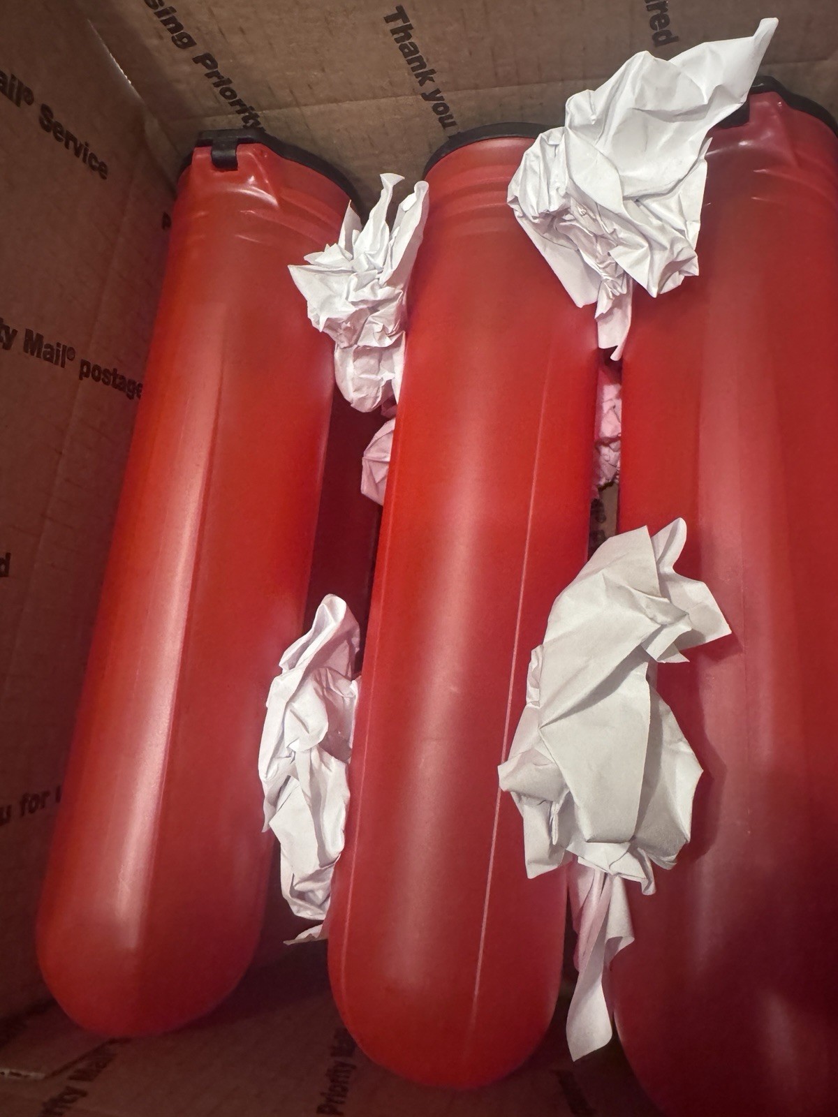 Red Dye Alpha 150 Round Capacity Paintball Pod Lot - 6 Pods