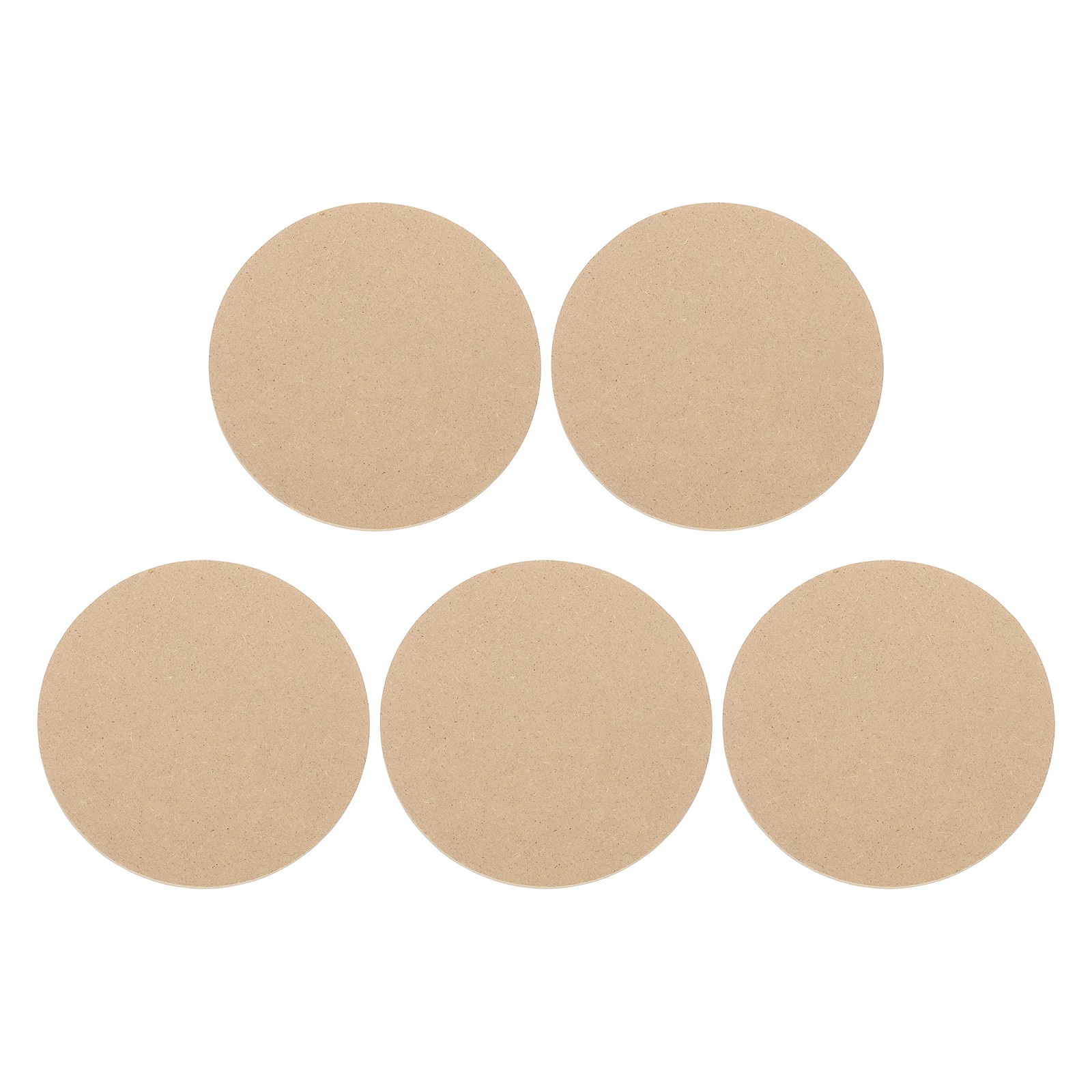 5 Pack 8" 204mm Diameter Ceramic Drying Slab, 9mm 3/8" Thick, Brown