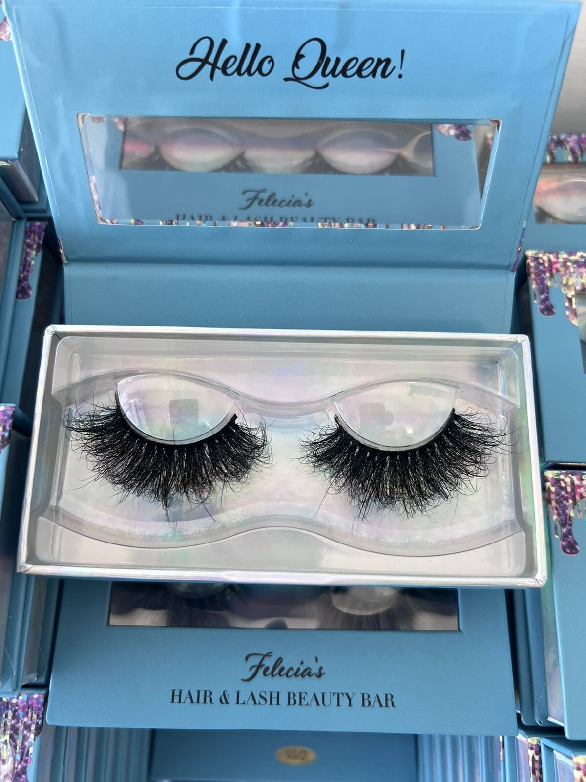 Mink Lashes fluffy false eyelashes, 18mm Dramatic look, Cat eye Apperance