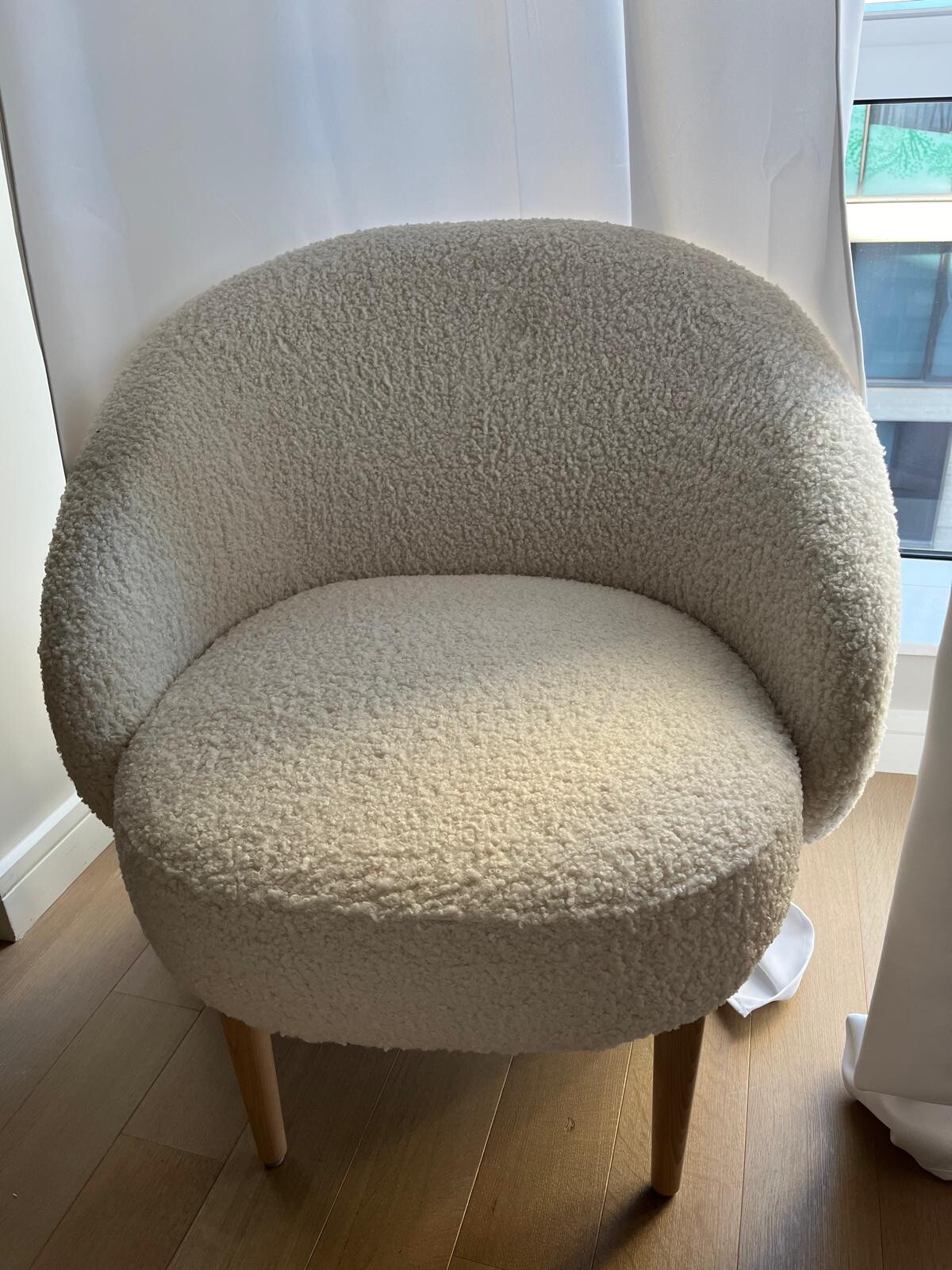 Habitat | Ash Boucle Accent Chair | Cream