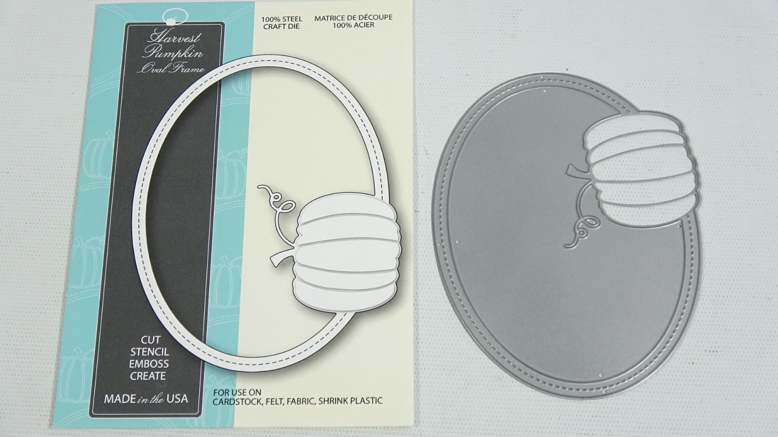2016 Memory Box Harvest Pumpkin Oval Frame Craft Die 99525