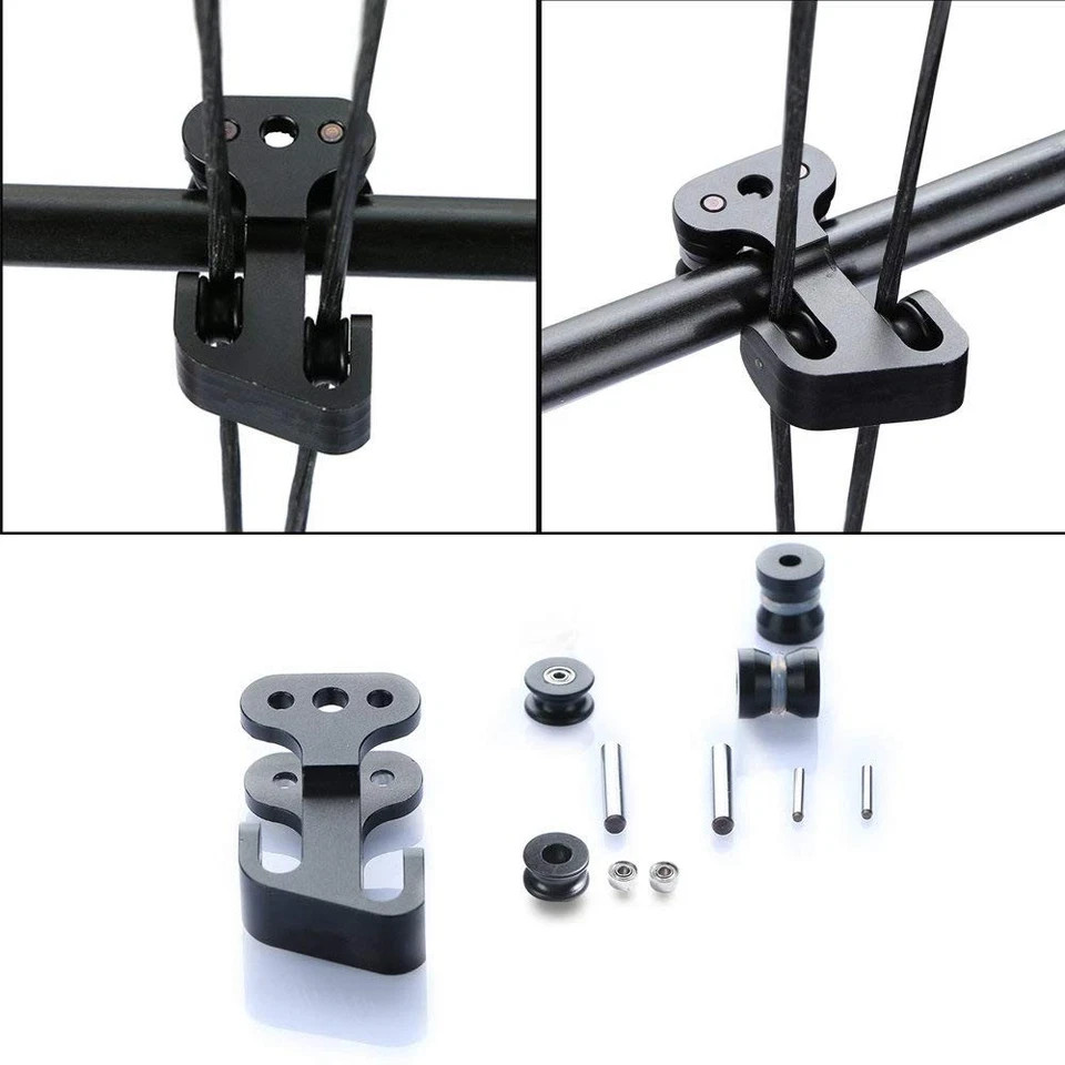 Archery Compound Bow Cable Slide String Splitter Roller Glide Replacement Bow...