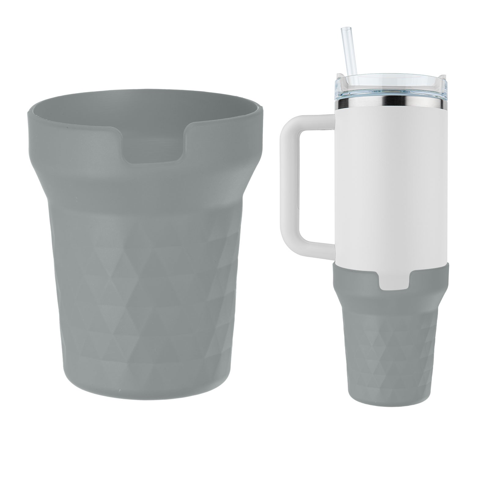 Silicone Water Bottle Boot [1PCS] - Bottom Bumper Protector [Grey]