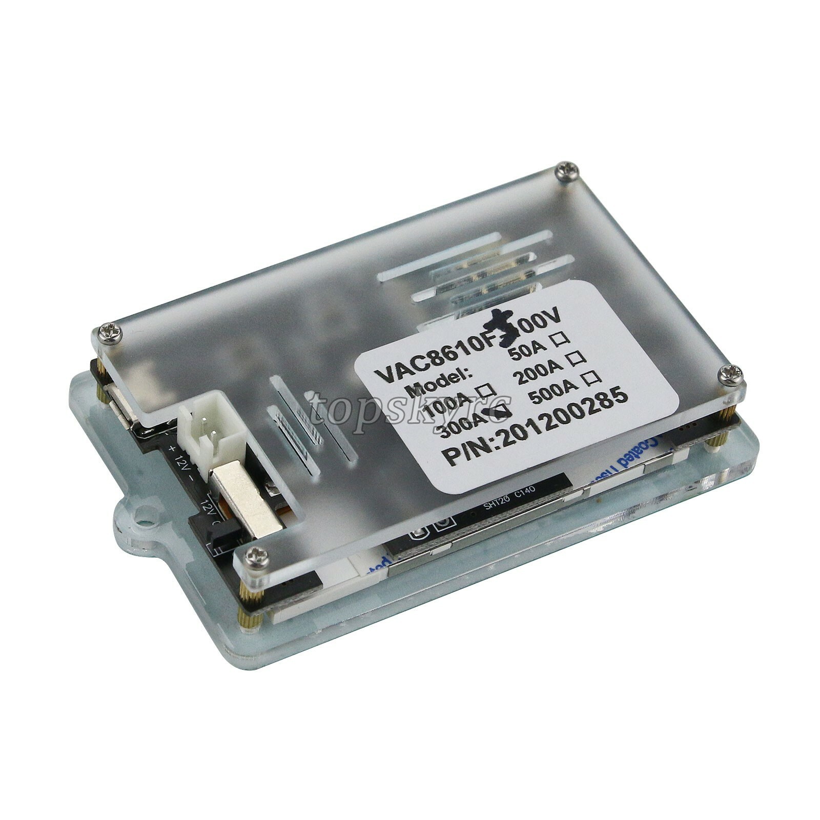 VAC8610F 500V 300A Wireless Voltmeter Ammeter Coulometer 2.4" + Hall Sensor tps