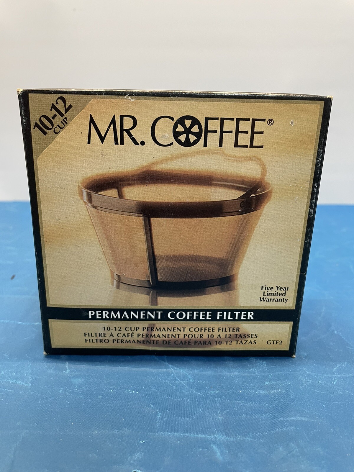 Mr. Coffee GTF2-1 Basket-Style Permanent Filter - Gold, 1pk