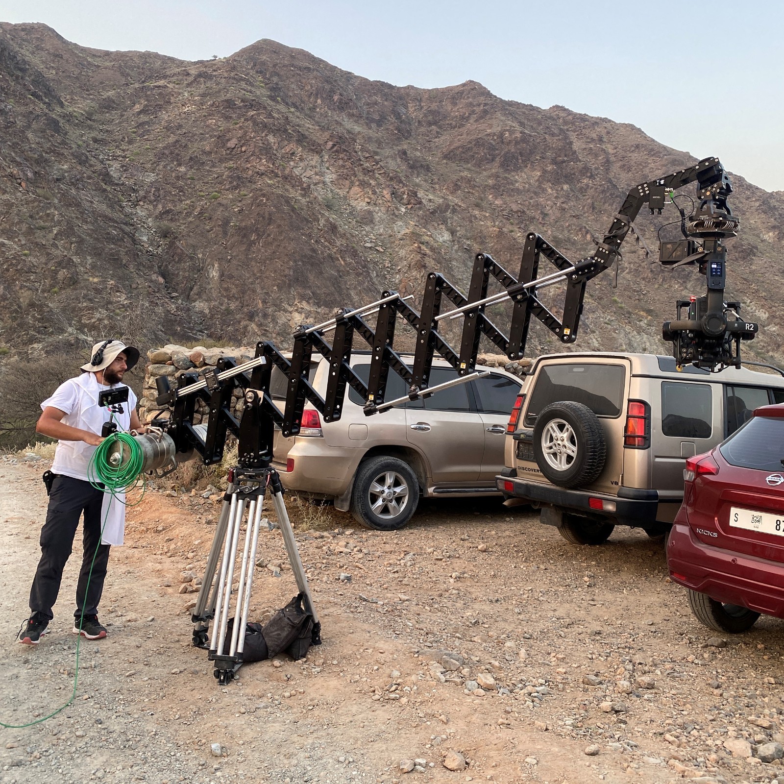 Proaim SJ30 Powermatic Scissor 17ft Telescopic Video Camera Jib Crane JB-SCSR-30