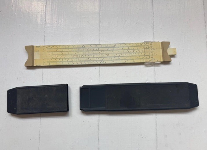 British Thornton AD050 Log Log Slide Rule with Case Vintage Made in England