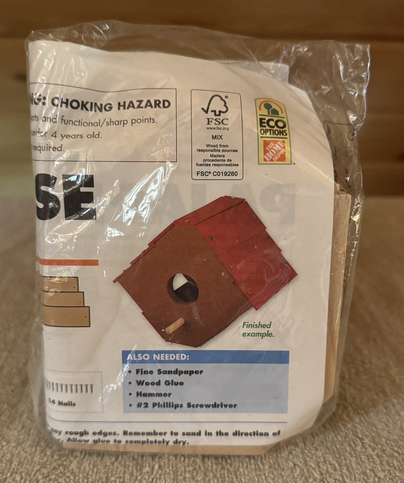 HOME DEPOT KIDS WORKSHOP KIT BIRDHOUSE NEW UNOPENED PACKAGE