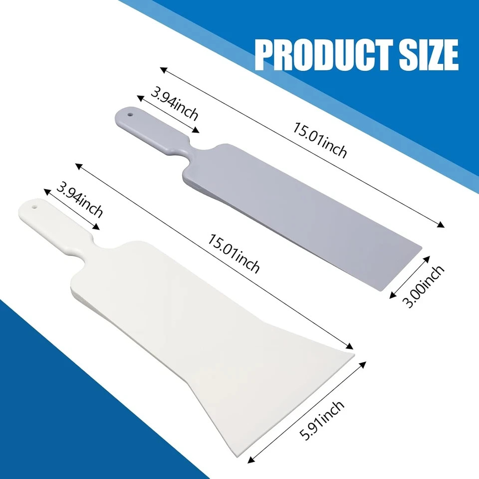 2PCS Car Bulldozer Squeegee, Long Handle Tint Tools, Scrubber Bulldozer Squeegee