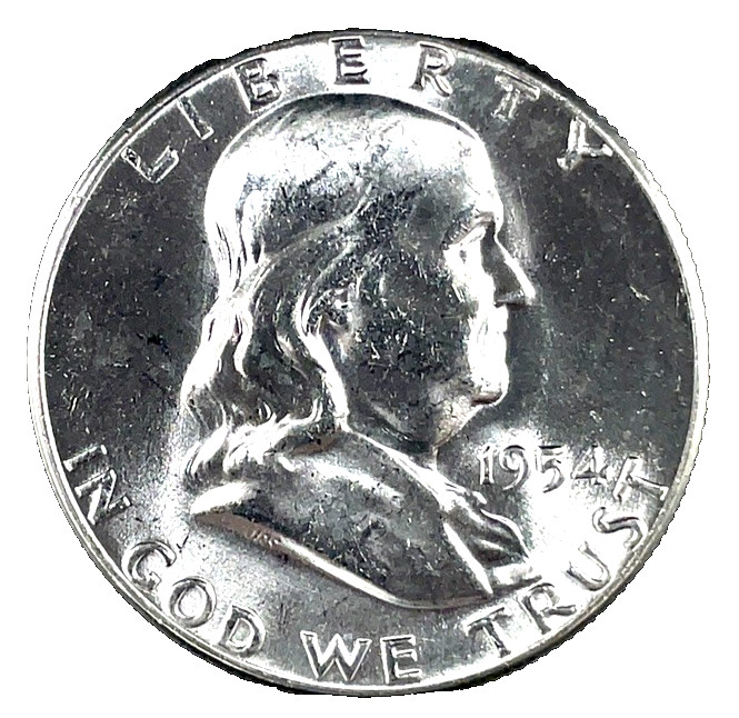 1954 Franklin Half Dollar FS-401 Bugs Bunny FBL GEM-BU. Silver 50c US Coin # 100