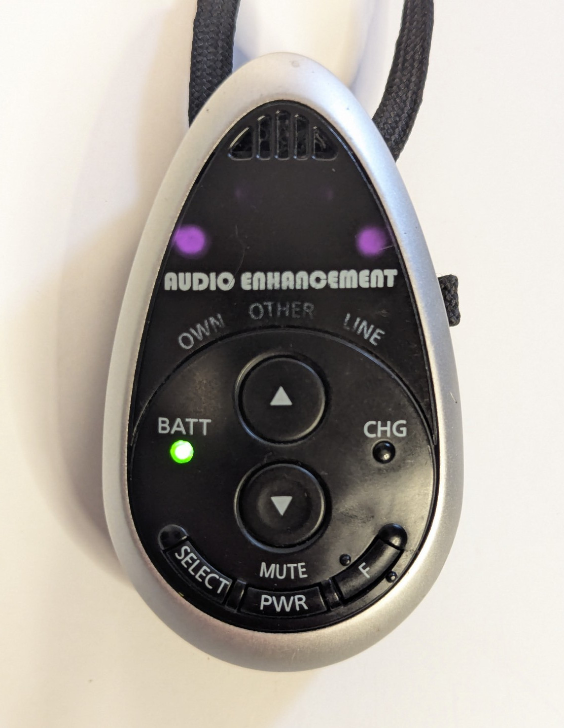 Audio Enhancement Infrared Wireless Teardrop Microphone MTD-09 TESTED