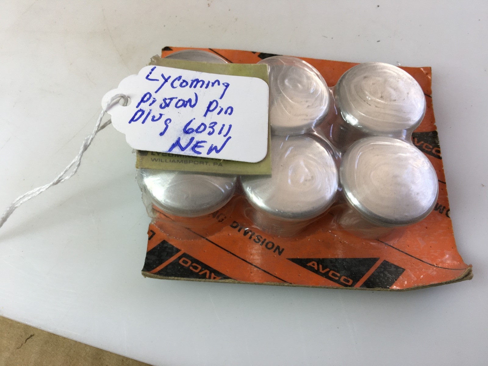 Lycoming Piston Pin Plug 60311 6-Pack Lot NOS