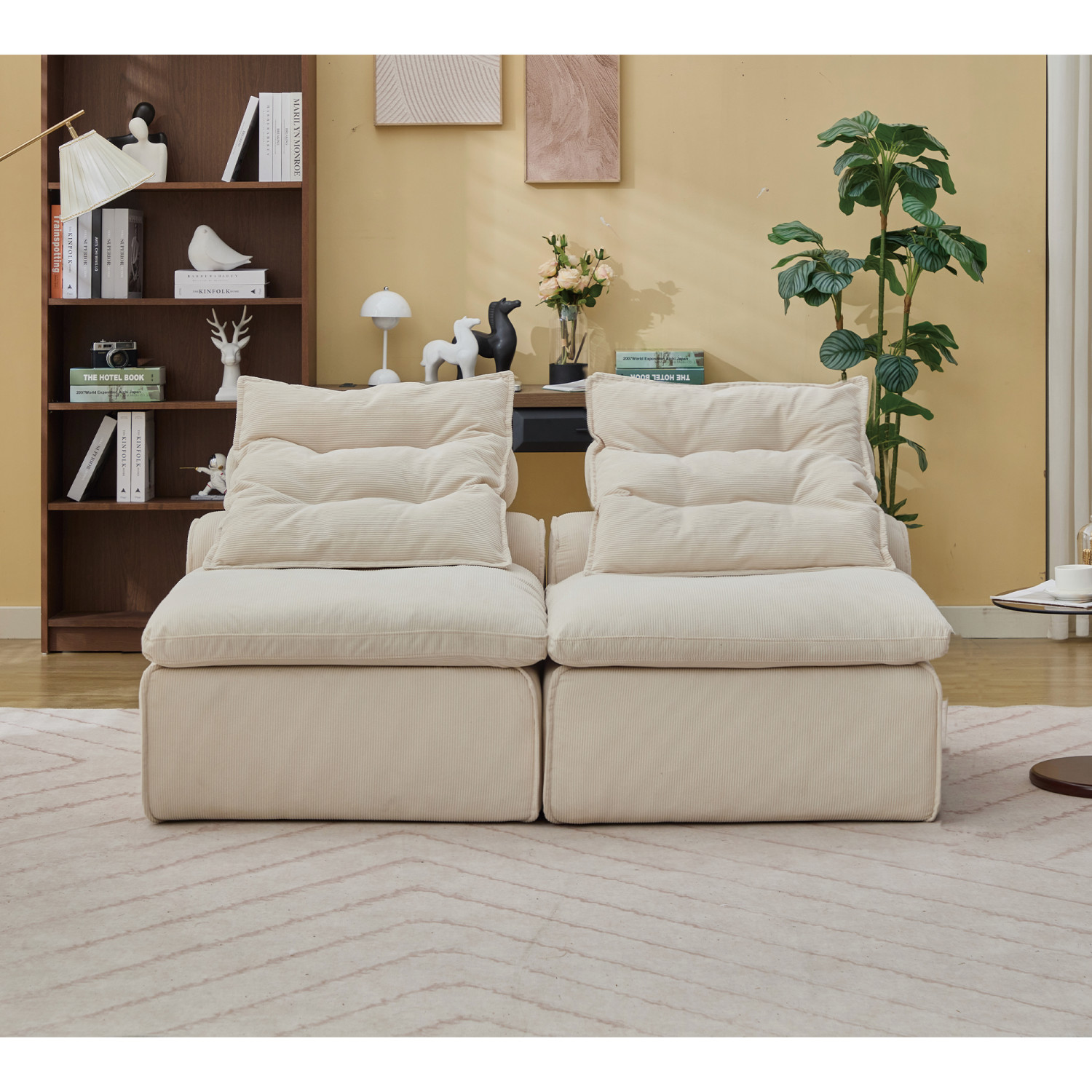 Modular Sofa Couch 2 Seater Sectional Sofa Upholstered Sofa For Living Room