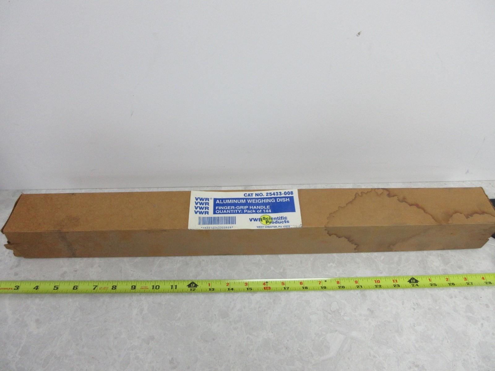 BOX OF 144 VWR 25433-008 ALUMINUM DISH, 57MM, IA0319