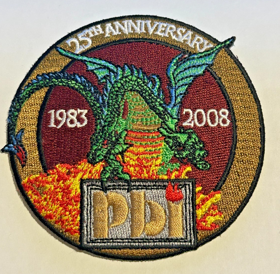 2008 PBI Firefighter Protective Clothing 25th Anniversary Patch Unused