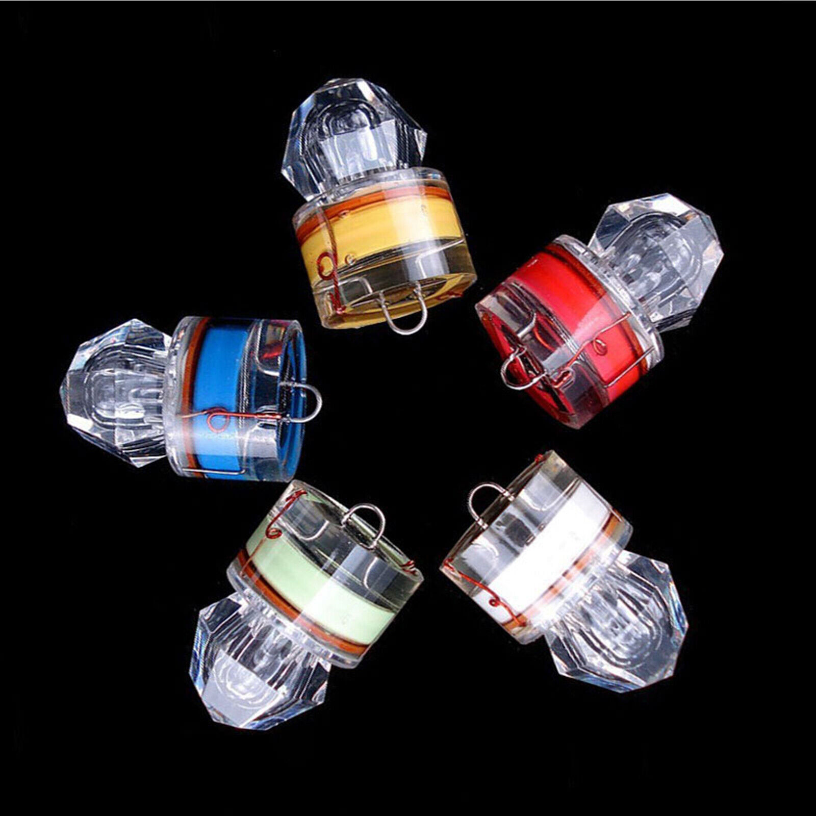 20Pcs LED Flash Fishing Lights Deep Drop Underwater Squid Strobe Bait Lure Lamp