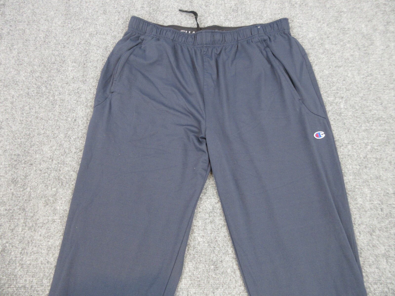 Champion Pants Mens Extra Large Blue Track Athletic Casual Drawstring 34x30