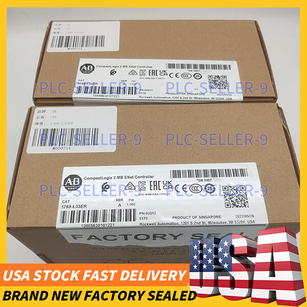 Allen-Bradley AB 1769-L33ER / A CompactLogix 2MB Enet Controller New 1769L33ER