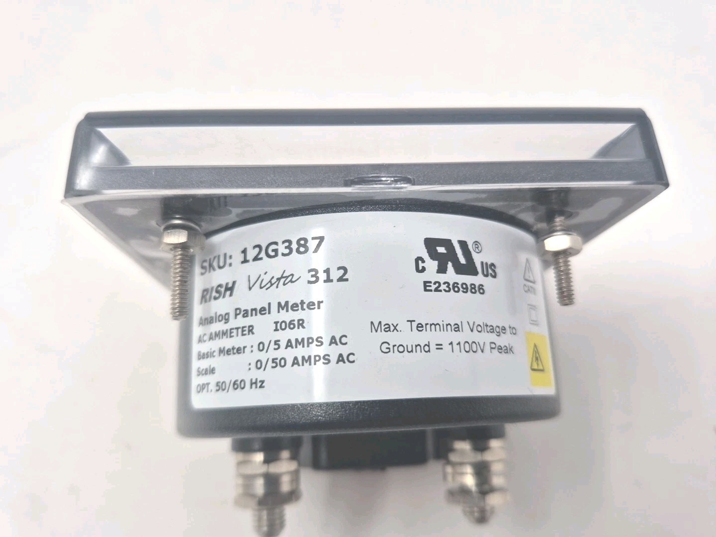 Analog Panel Meter 12G387 - New Open Box - See Desc.