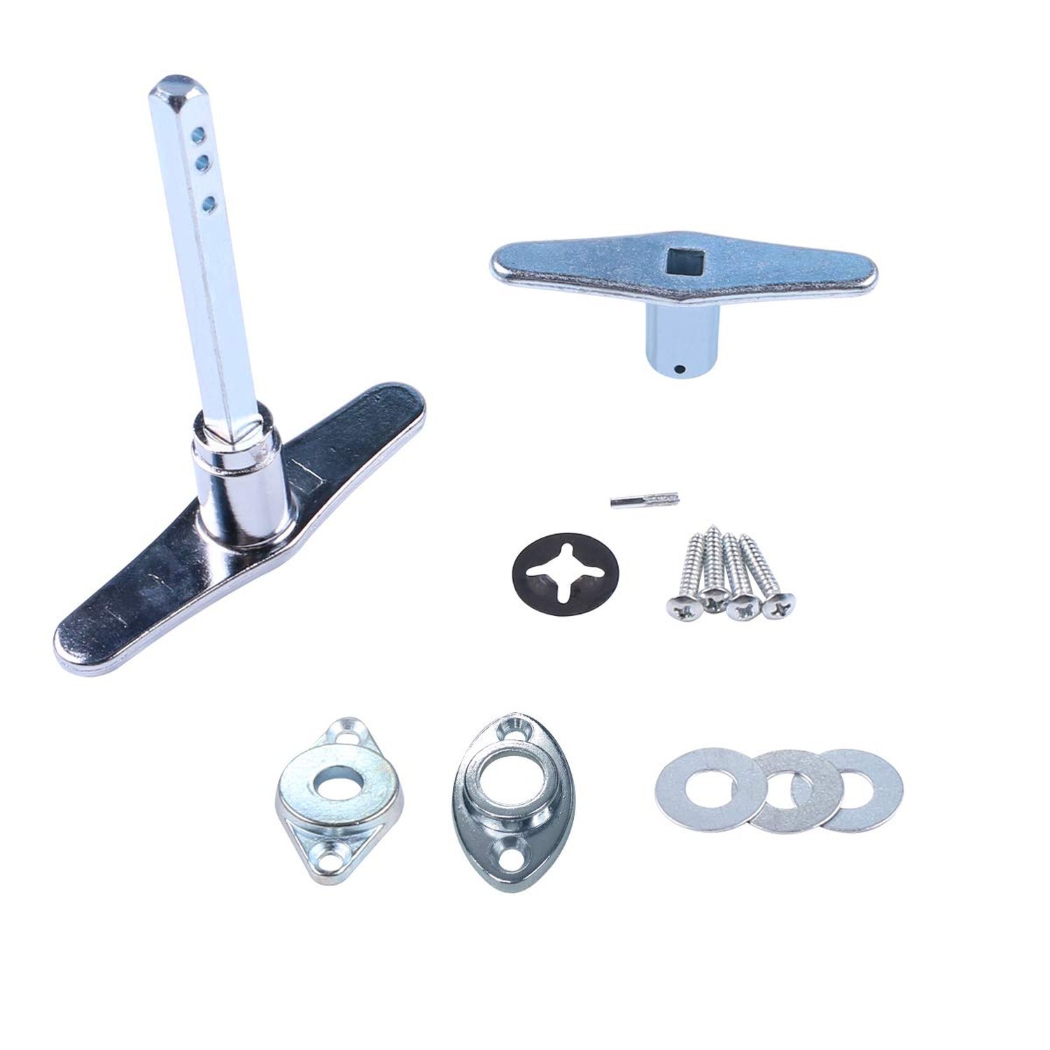 COLIBROX Garage Door Lock Dummy T Handle Assembly Non-Locking Door Hardware K...