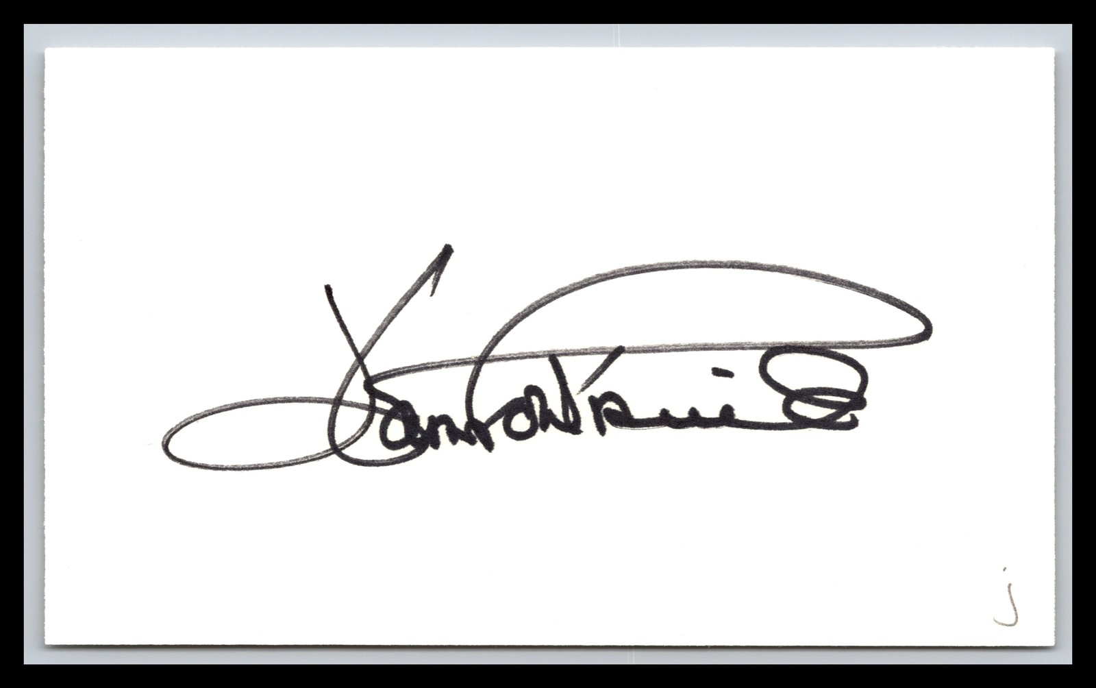 Joan Fontaine - Actress - 3x5 Card - Signed / Autograph (j)