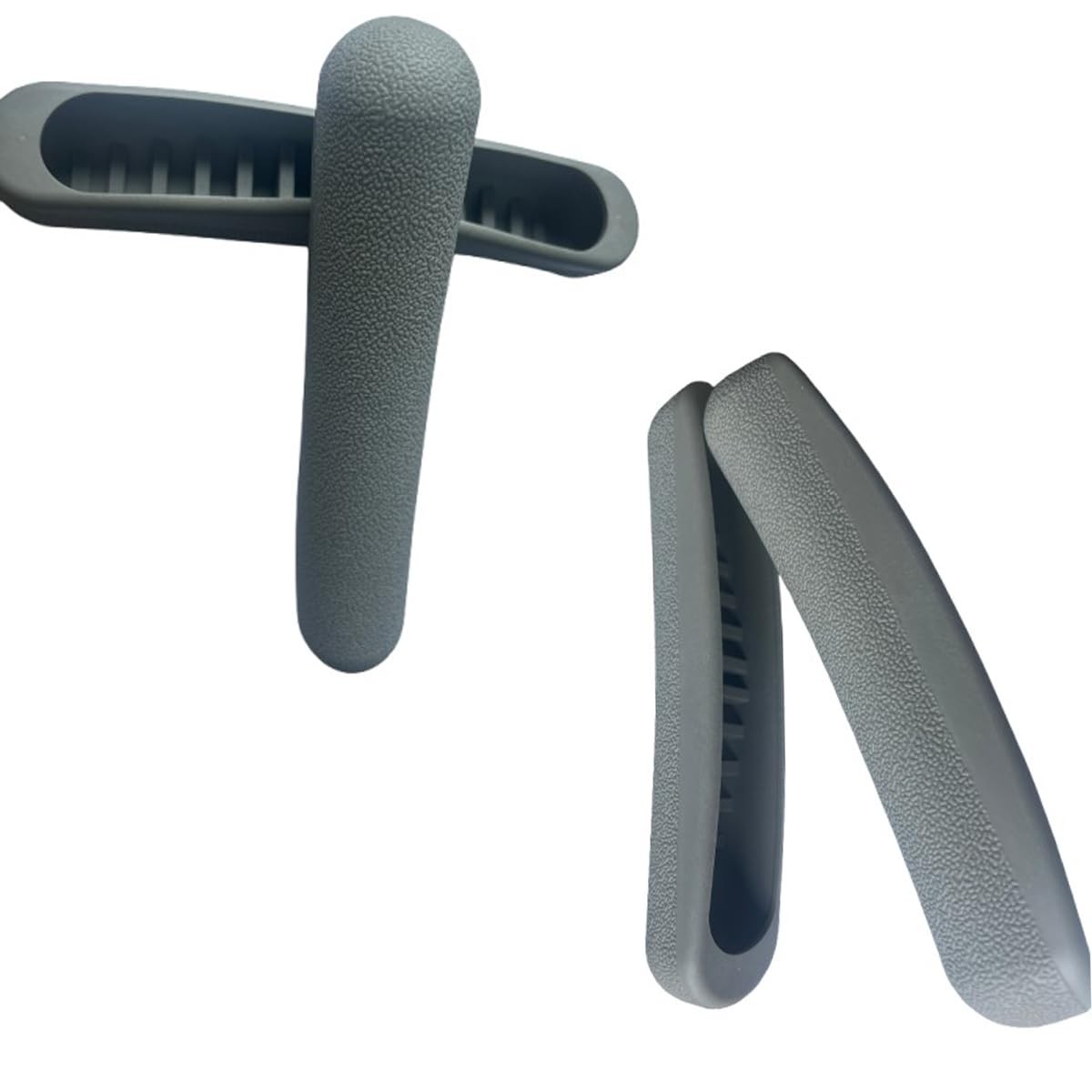DraCra 4 Pack Underarm Crutch Pads Replacement Crutches Rubber Gray