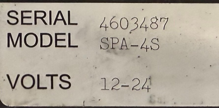 Intercom SPA-4S Removed Working