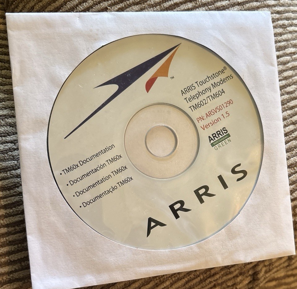 ARRIS cd 1.5 Telephony Modems TM602/TM604