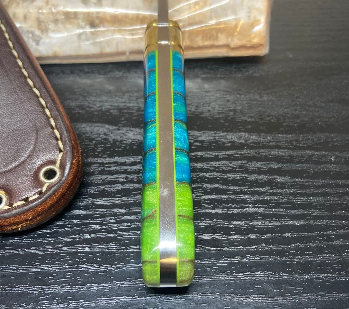 Bark River Kitsune Tanto CPM154 Fixed Blade Knife Rare sharpening marks