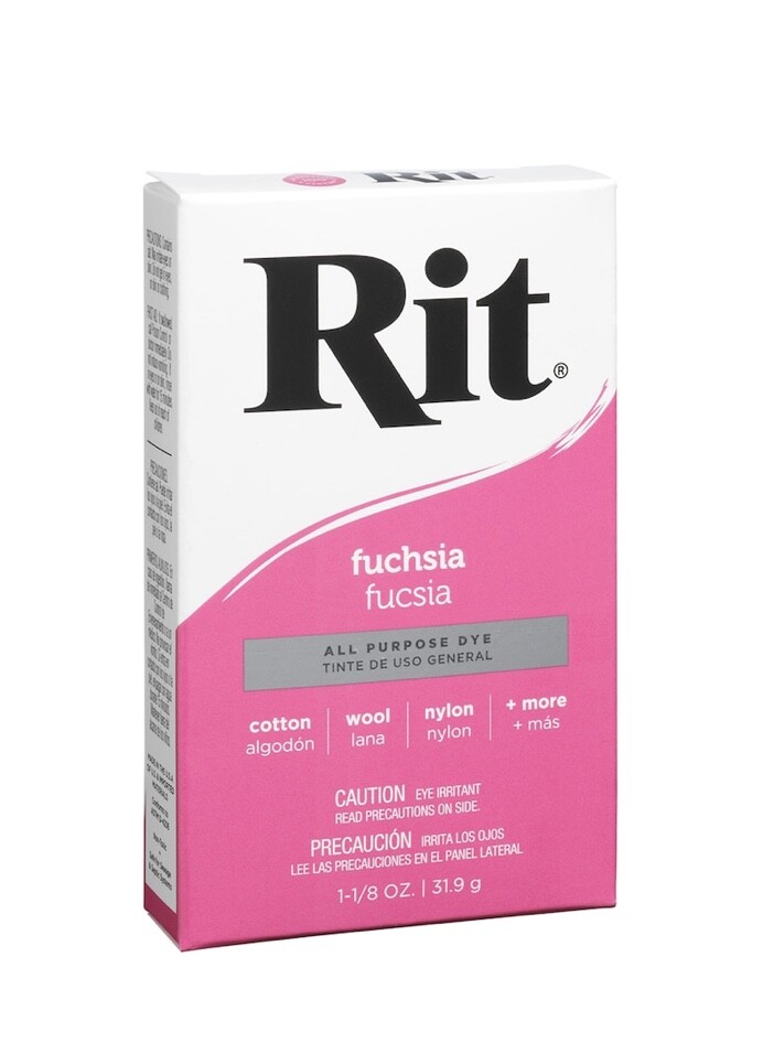 Rit All-Purpose Powder Cloth Fabric Dye, Fuchsia, 1-1/8 Oz. Box
