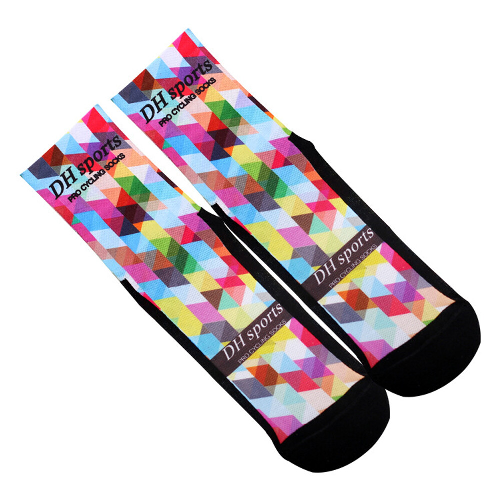 Road Cycling Riding Socks Men Women Bicycle Bike Sports Ankle Socks XC BMX Pink