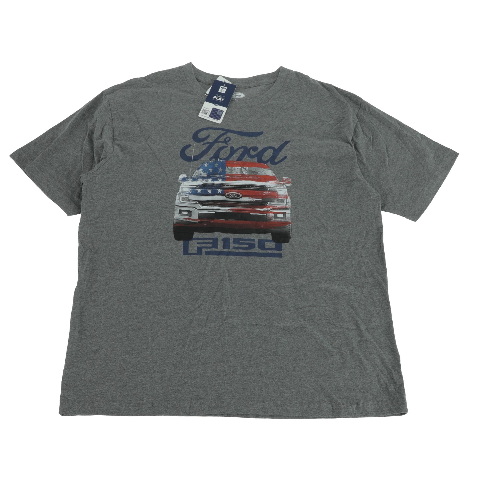 Ford F-150 Patriotic Truck T-Shirt Gray XL