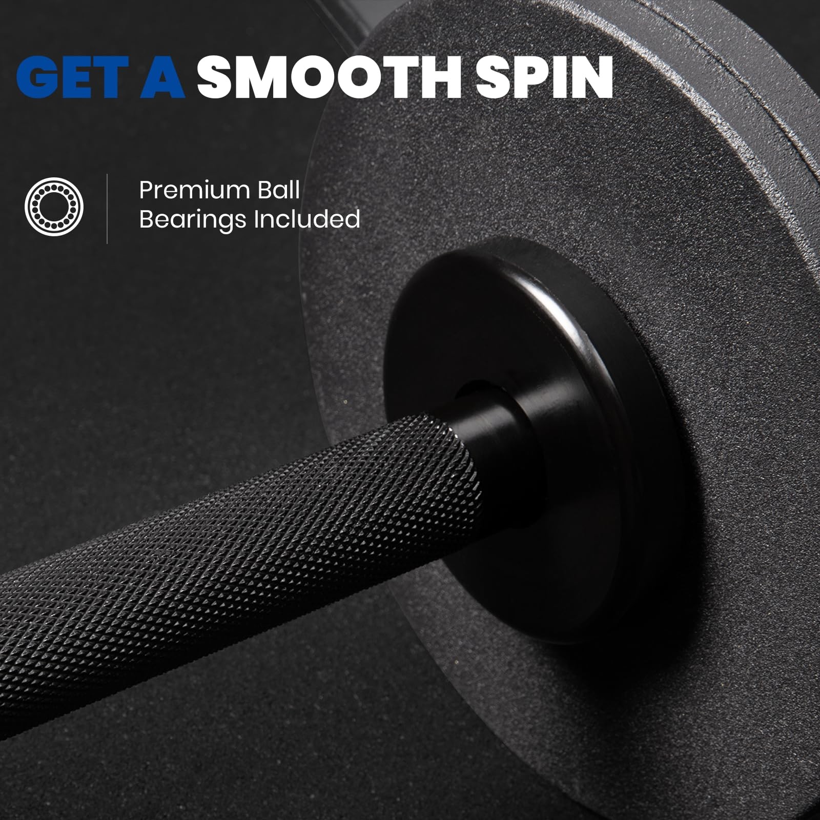16" Loadable Dumbbells Pairs, Solid Steel Olympic Dumbbell Handles for 2" Pla...