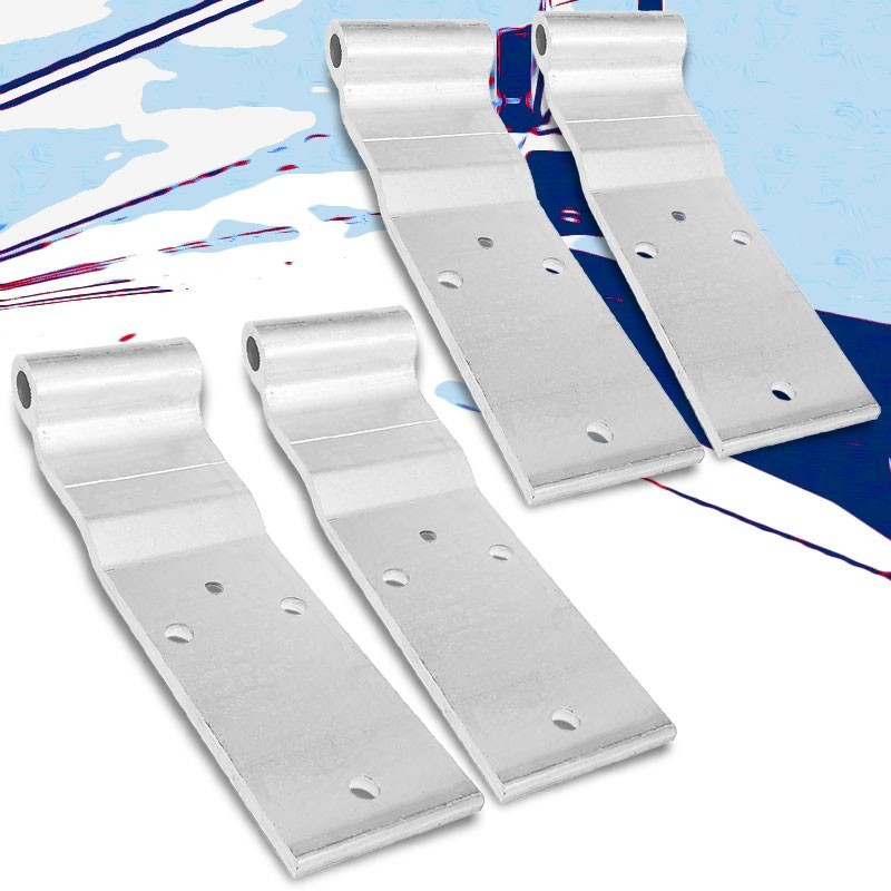 4X Vanguard Style 3-Hole Hinge 3.00" x 9.8125" Door Hinge Semi Truck Trailer Van