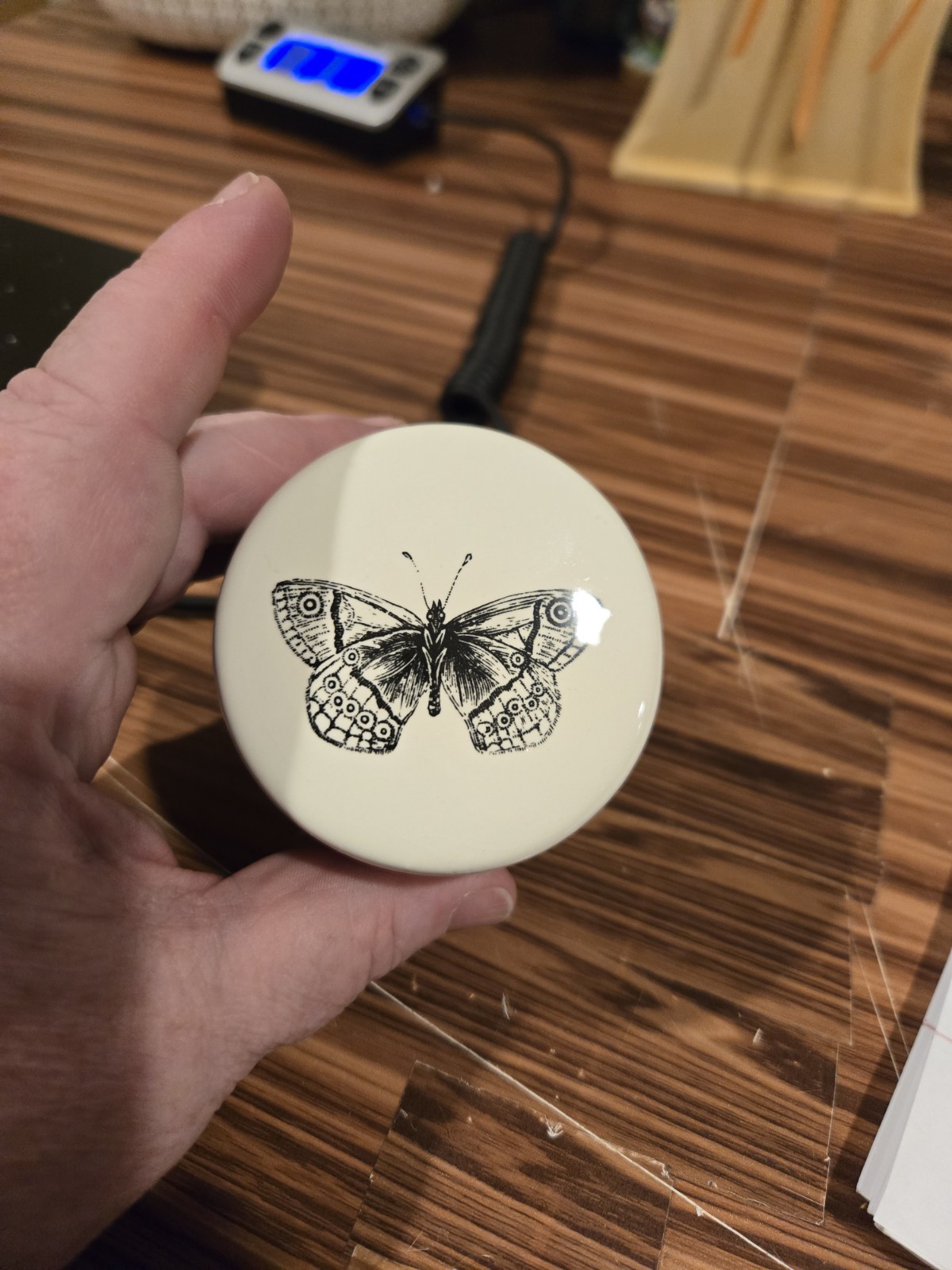 Butterfly Trinket Box 2" H X 2.5" W