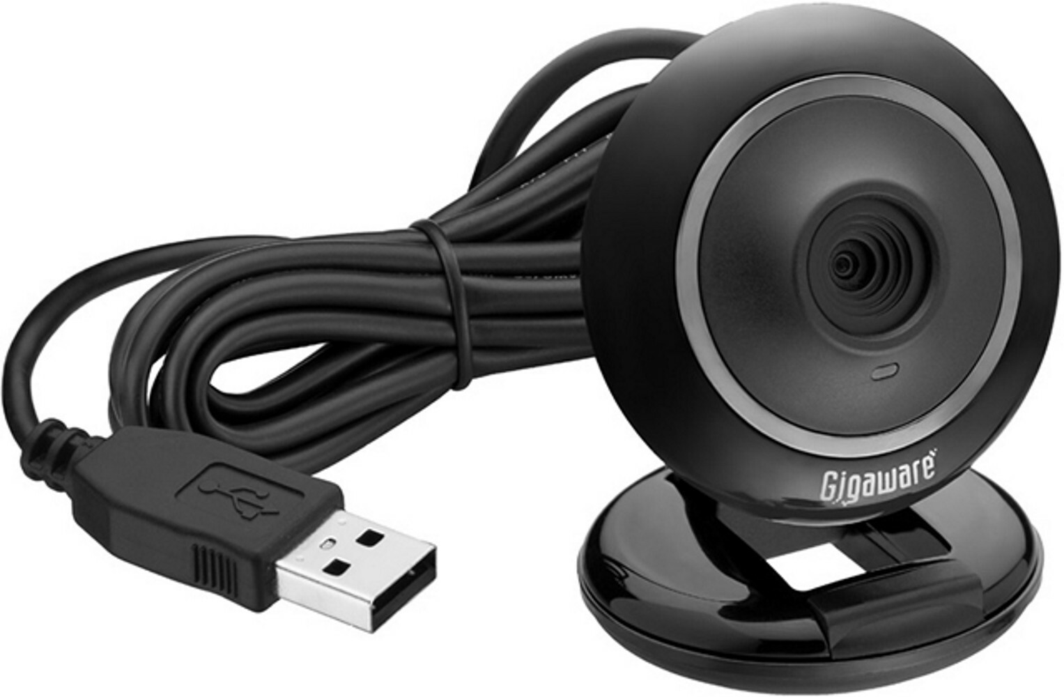 NEW Gigaware USB PC 1.3MP Webcam With Mic, LED indicator, and Stand  25-1177
