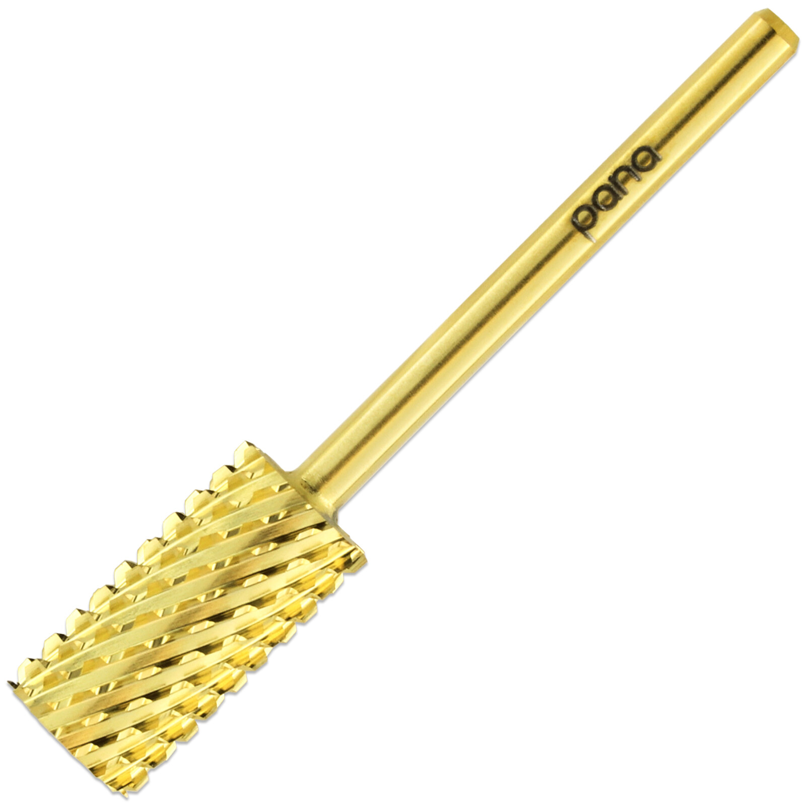 Professional Gold Large Barrel Nail Drill Bit Double Extra Coarse Grit