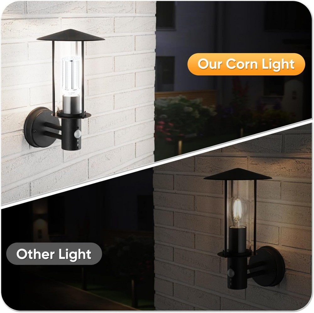 500W Equivalent LED Corn Light Bulb 3000 Lumen 6000K 60W Daylight White E26/E27