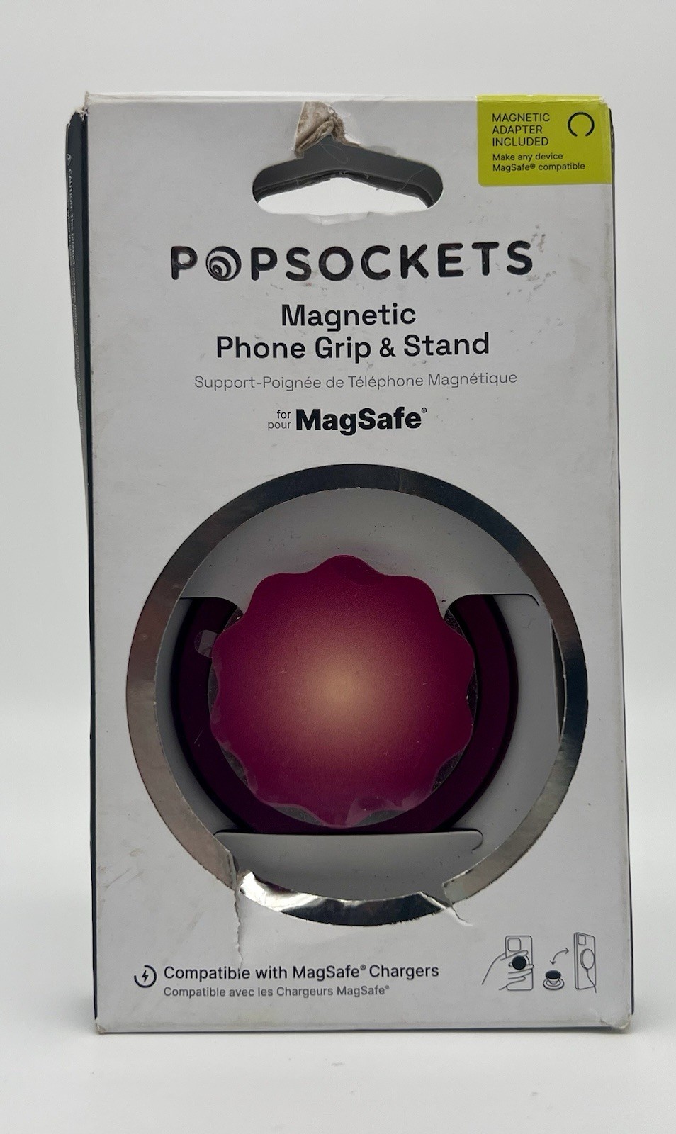 PopSockets Magnetic Phone Grip with MagSafe Magnetic Adapter Ring Included